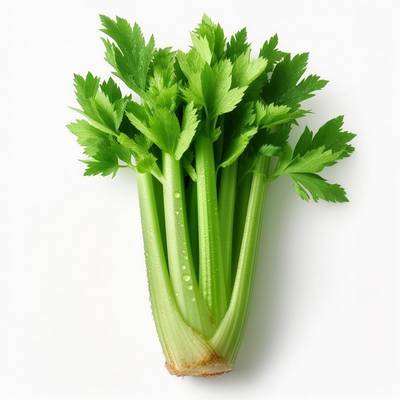 Un plant de céleri dans l'eau.