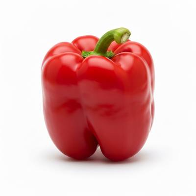 Des poivrons colorés poussant dans un système aquaponique.